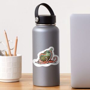 'And a Bottle of Rum' illustrated Sticker
